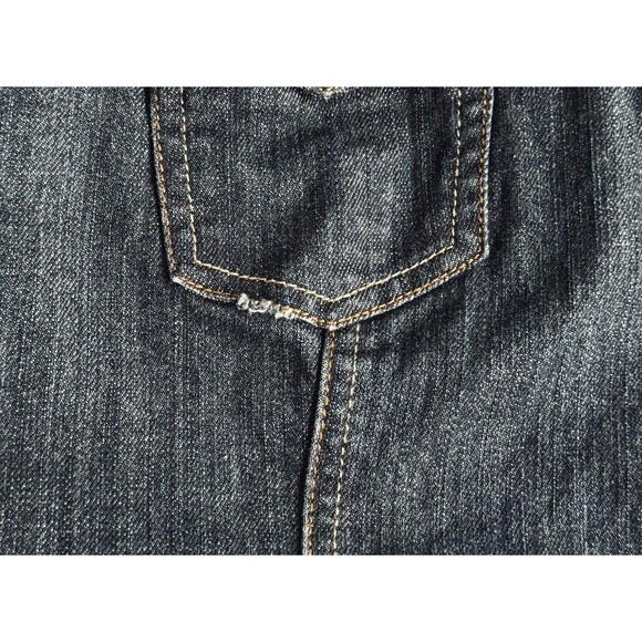 Christopher Banks Denim Jacket M Blue Dark Wash Button Cotton Blend Womens - Picture 5 of 9